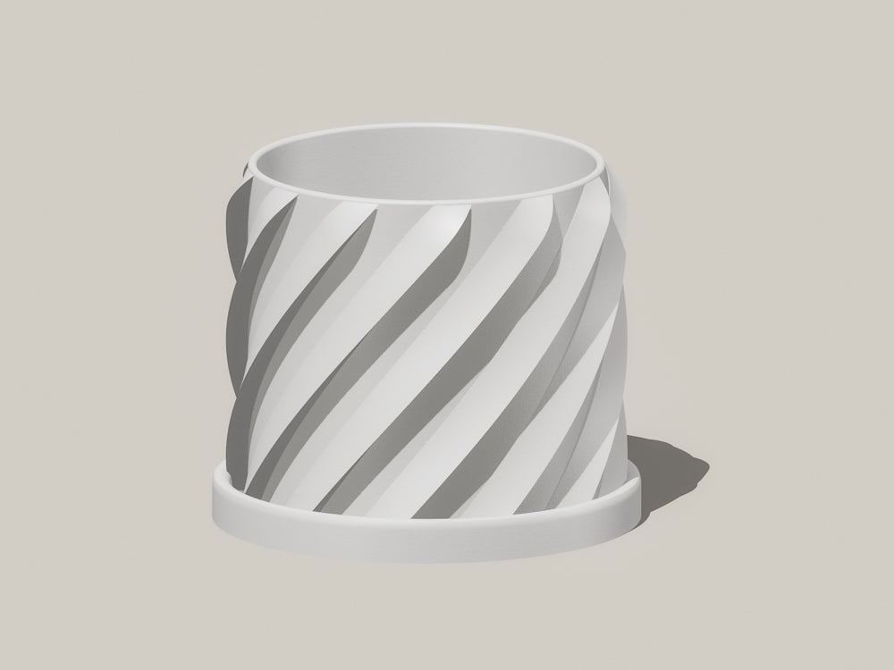 Thicc Spiral Plant Pot