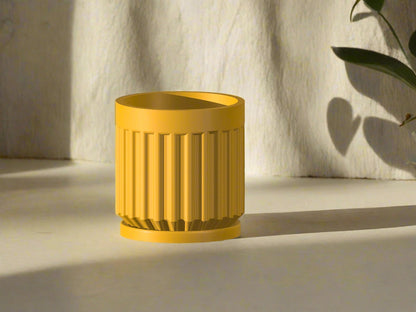 Rotunda Planter with Drainage and Drip Tray Included