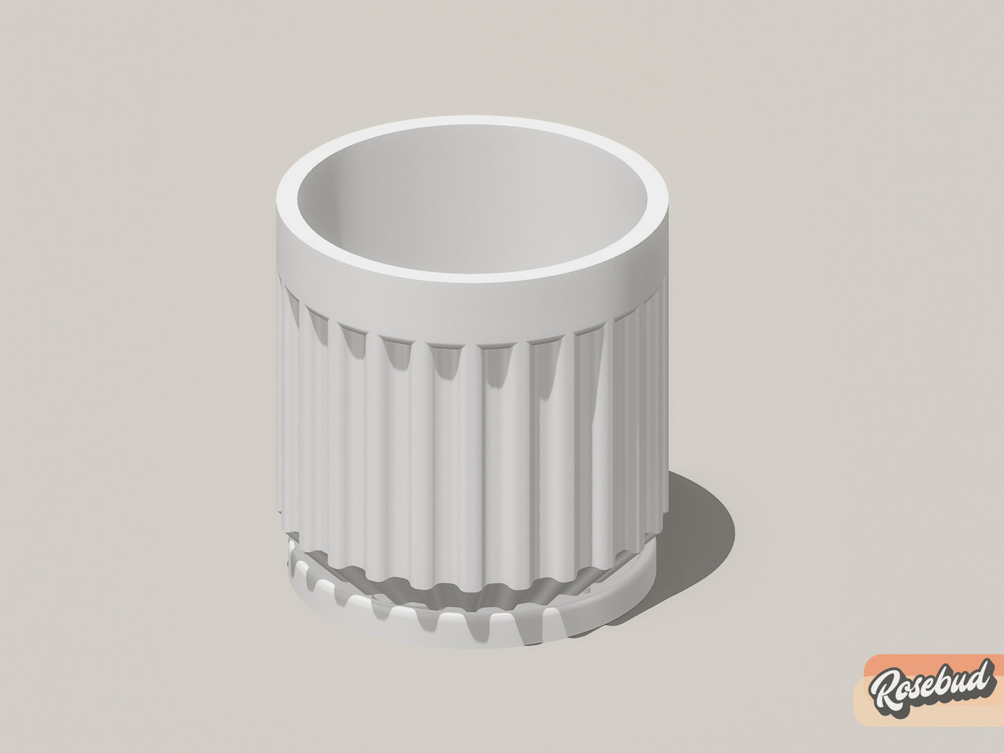 Rotunda Planter with Drainage and Drip Tray Included