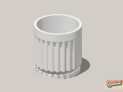 Rotunda Planter with Drainage and Drip Tray Included