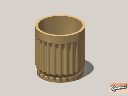 Rotunda Planter with Drainage and Drip Tray Included