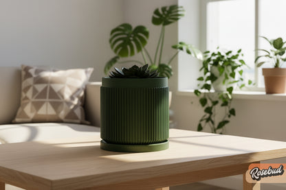 Cadence Planter with Drainage and Drip Tray