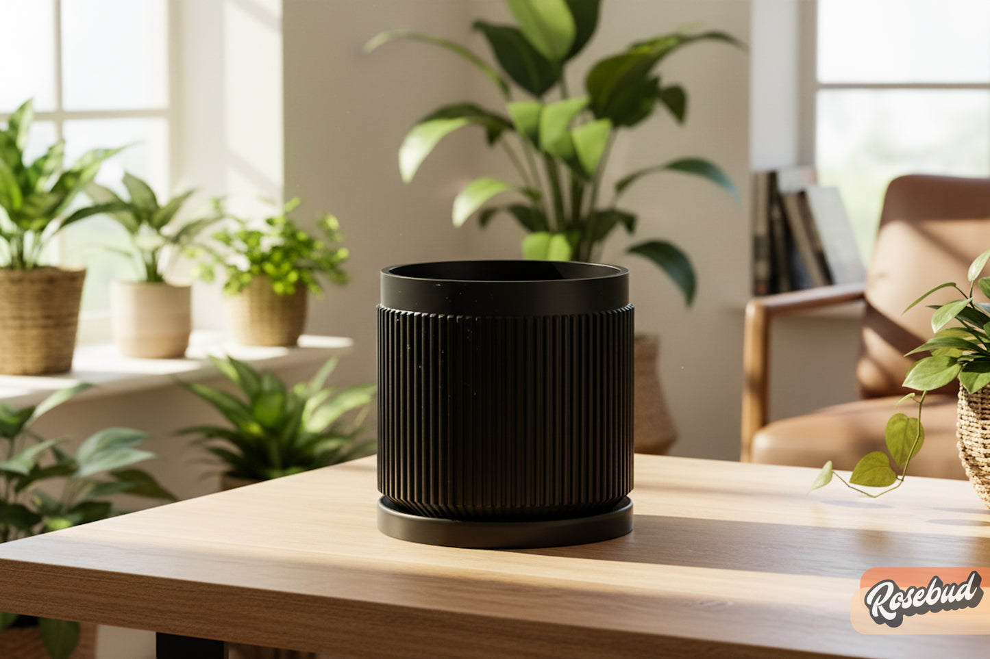 Cadence Planter with Drainage and Drip Tray