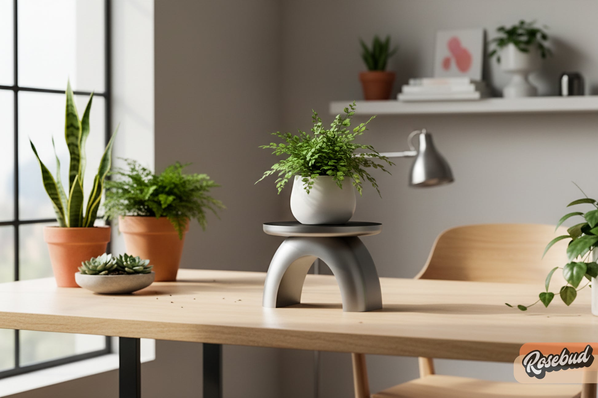 homesense indoor plant stands Plant Stand for Indoor Plant Pots, Art Deco Planter Stand, Arch, Rosebud Homegoods Crystal / Small