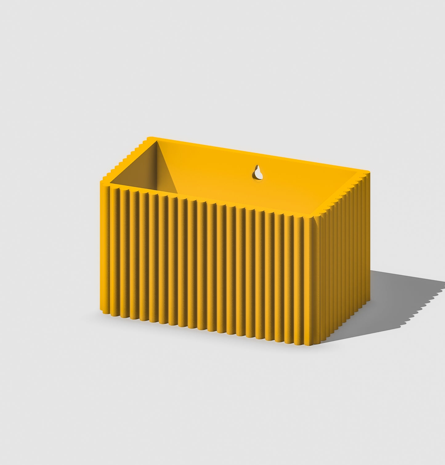Ribbed Wall Planter, Rectangle
