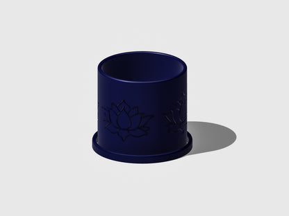 Lotus Flower Plant Pot with Drainage and Add on Drip Tray, Multiple Sizes and Colors Available