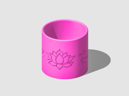 Lotus Flower Plant Pot with Drainage and Add on Drip Tray, Multiple Sizes and Colors Available