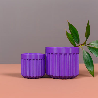 Rotunda Planter with Drainage and Drip Tray Included