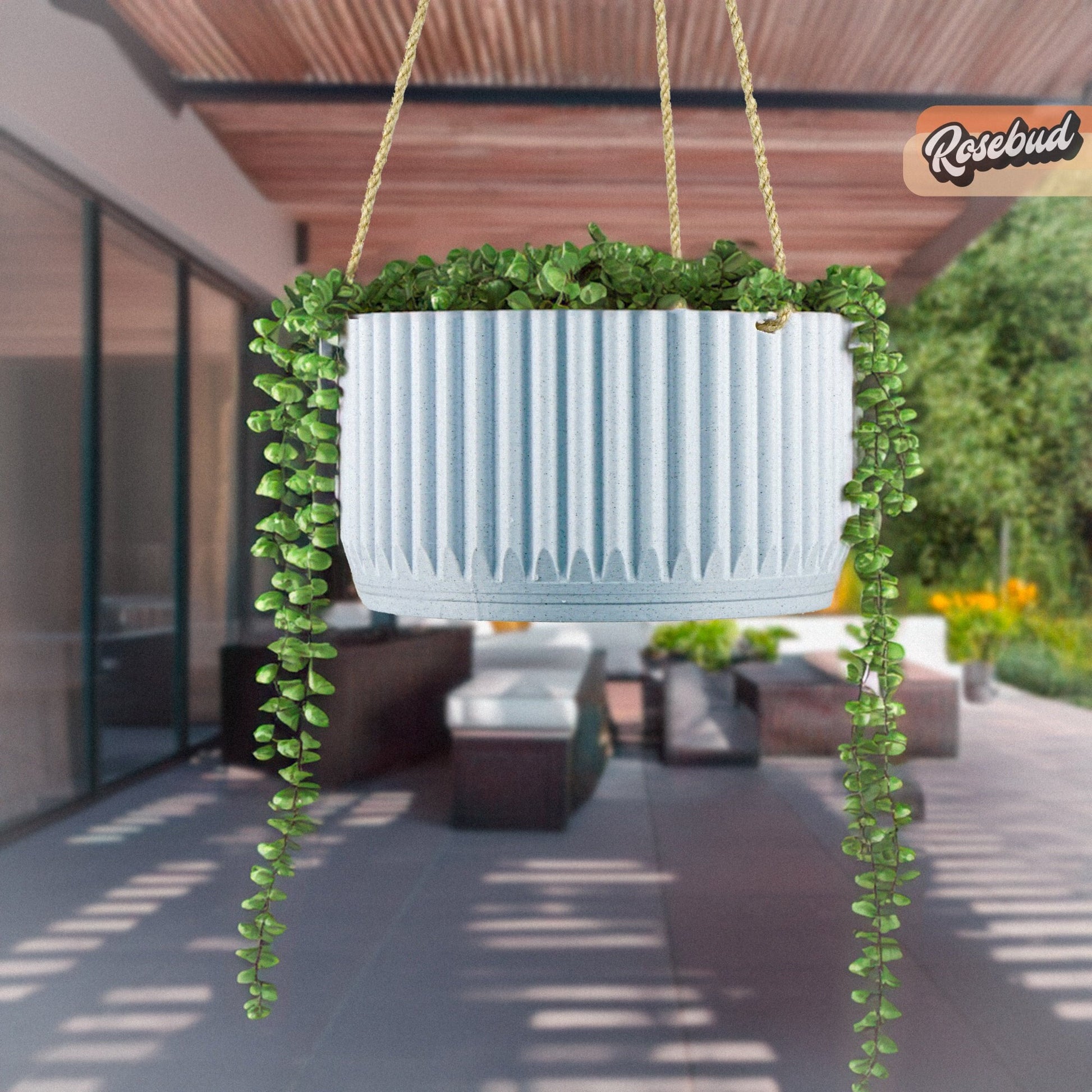 hanging balcony planter Outdoor Hanging Planter in Multi Colors Hanging Plant Pot Unique Gift, 3D Printed Planter, Patio Balcony Decor, Cottage core Decor,MCR Bowl – Rosebud HomeGoods