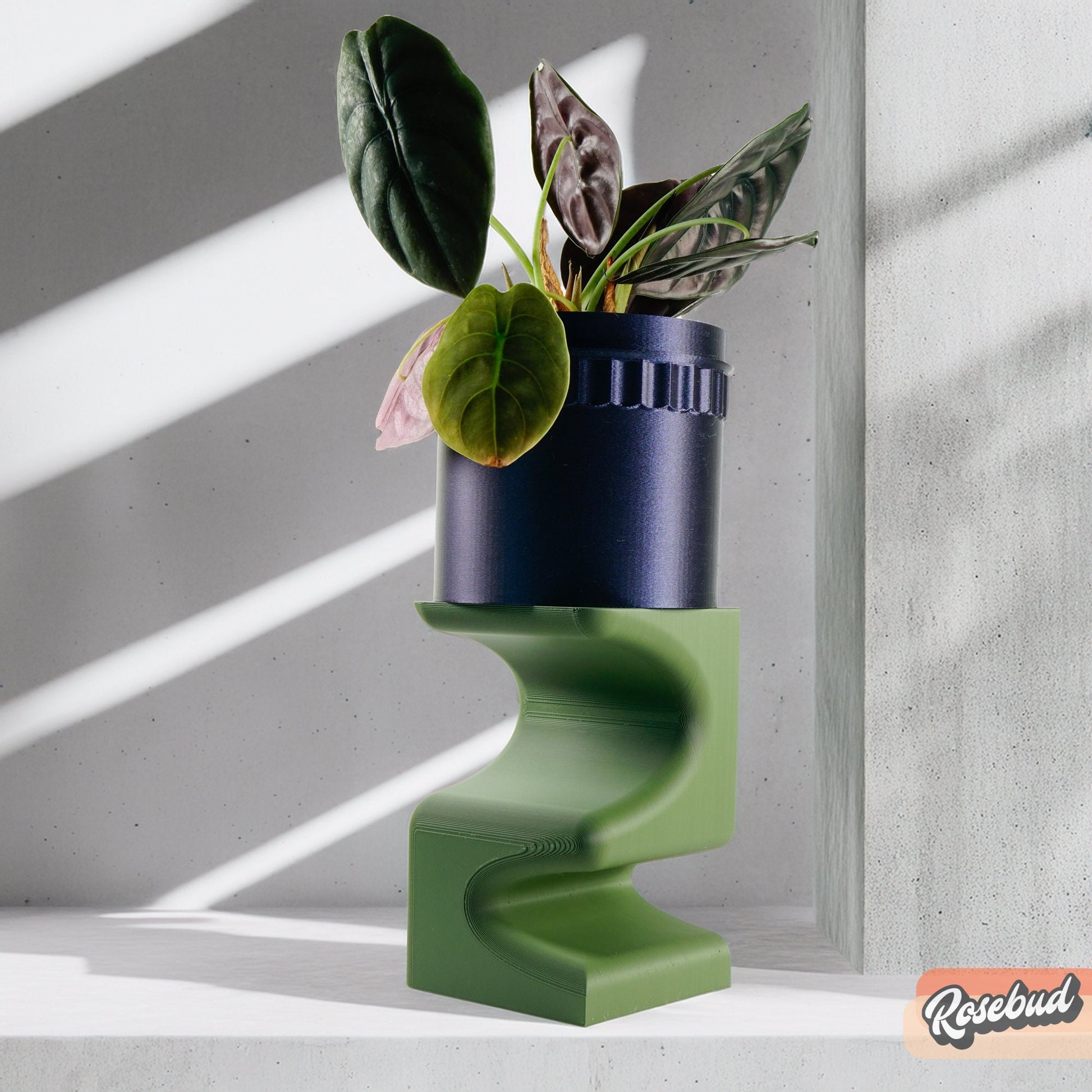 Plant Stand for Indoor Plant Pots - Perfect for House Plants and Plant Lovers, Gift for Plant Lover, Art Deco Planter Stands, Brutalist