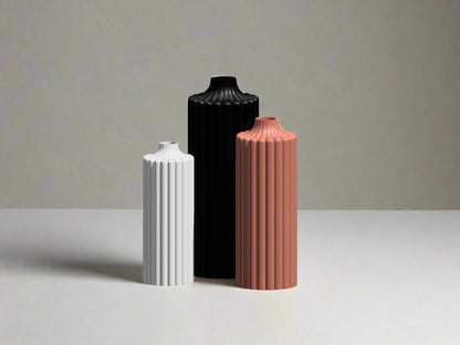 Haute Floral Vase – Modern Vase for Flowers, Mother’s Day Gift, Aesthetic Home Decor, 3 Sizes, Bold Colors, Unique Vase for Living Room