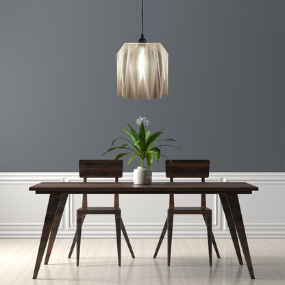 Crystal 3D Printed Lamp Shade | Modern Clear Pendant Light | Minimalist PLA Lighting | E26/E27 Compatible Light Shade