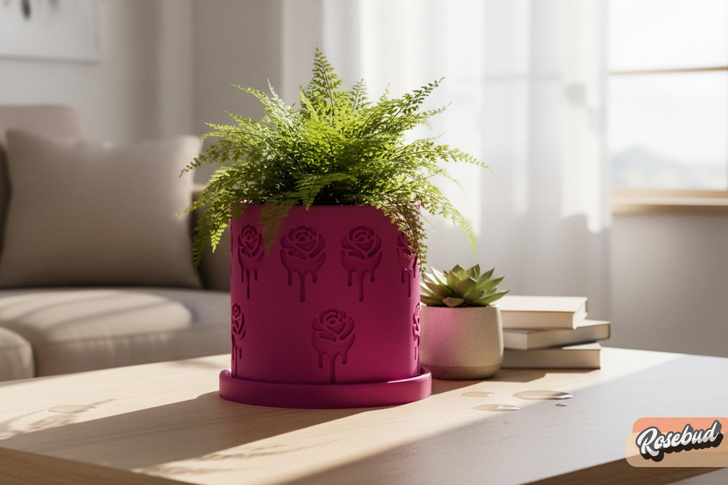 Modern Indoor Planter Pot, Minimalist 3D Printed Plant Pot, Contemporary Houseplant Decor, Lightweight Pot, 4–10 Inch