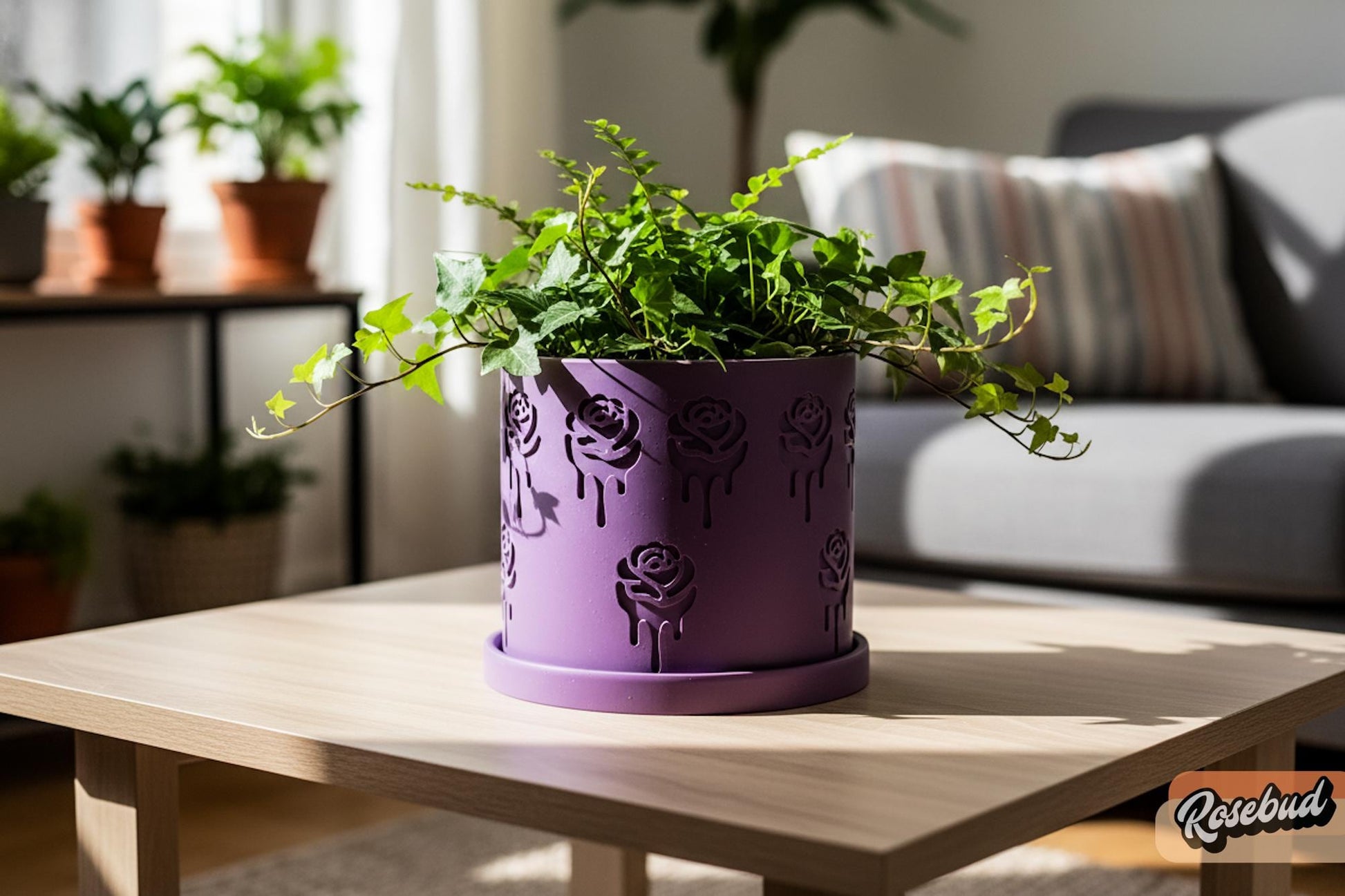 Modern Indoor Planter Pot, Minimalist 3D Printed Plant Pot, Contemporary Houseplant Decor, Lightweight Pot, 4–10 Inch