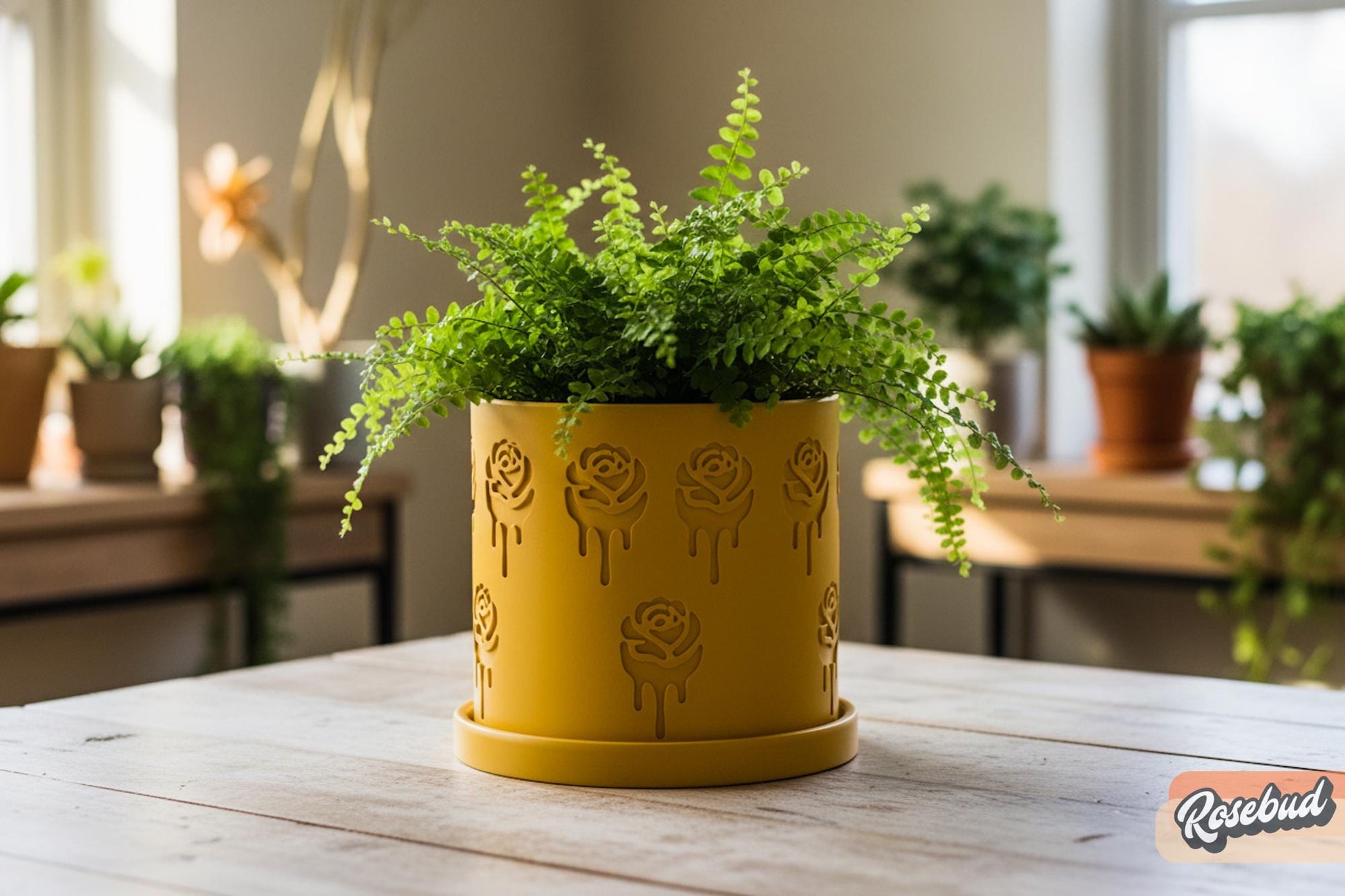 Modern Indoor Planter Pot, Minimalist 3D Printed Plant Pot, Contemporary Houseplant Decor, Lightweight Pot, 4–10 Inch