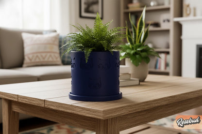 Modern plant lover gift with playful cat design