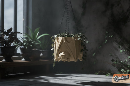 Bat Hanging Planter, Gothic Hanging Planter, 3D Printed Bat Plant Pot, Halloween Decor, Hypebeast Decor, Chrome Decor, Cubicle Decor