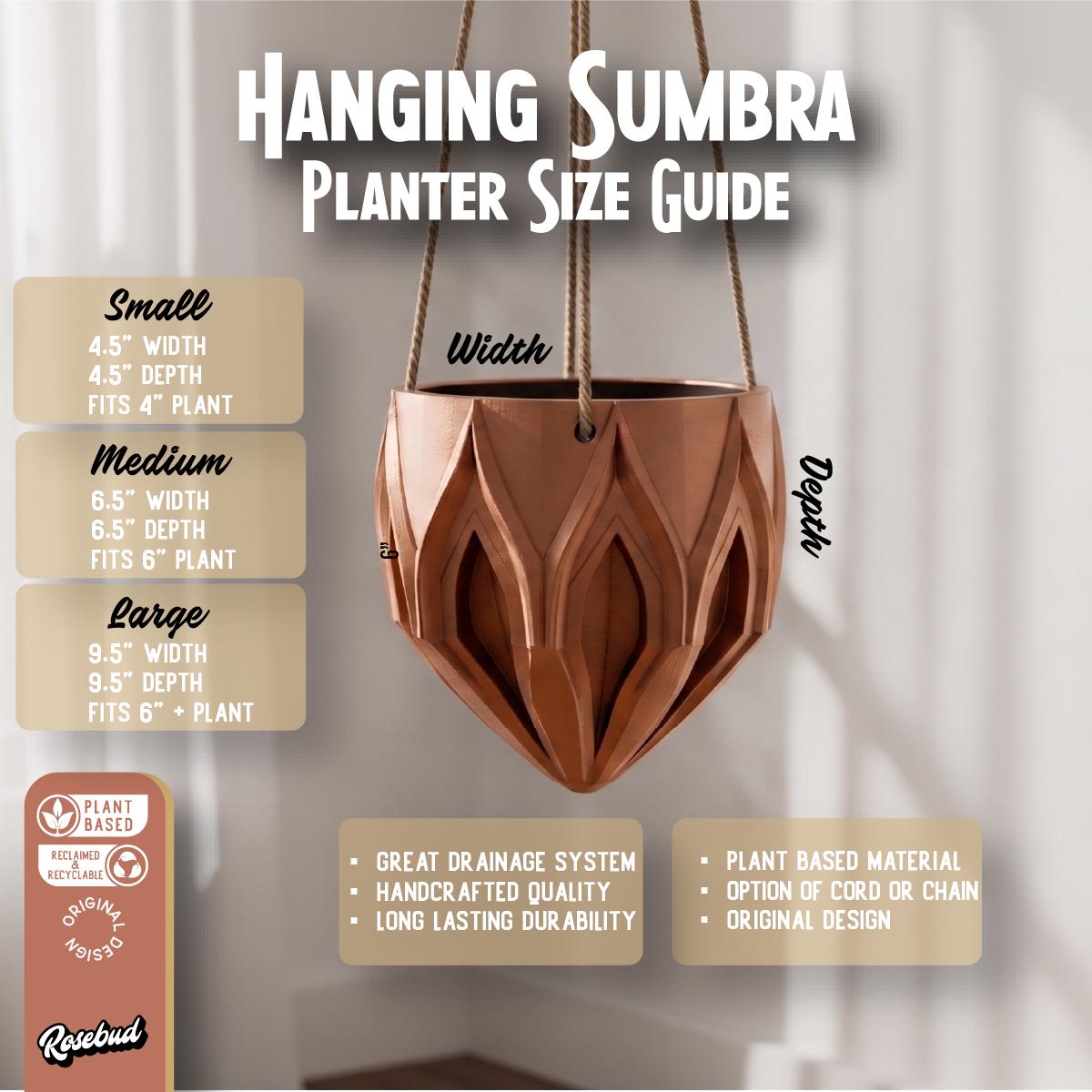 Hanging Planter with Drainage, Modern Hanging Plant Pot, 3D Printed Hanging Planter, Indoor Hanging Planter, Hanging Basket, Hypebeast Decor