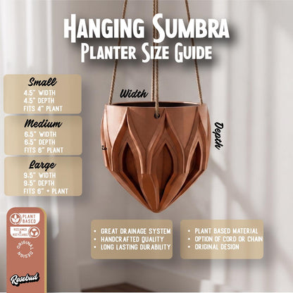 Hanging Planter with Drainage, Modern Hanging Plant Pot, 3D Printed Hanging Planter, Indoor Hanging Planter, Hanging Basket, Hypebeast Decor