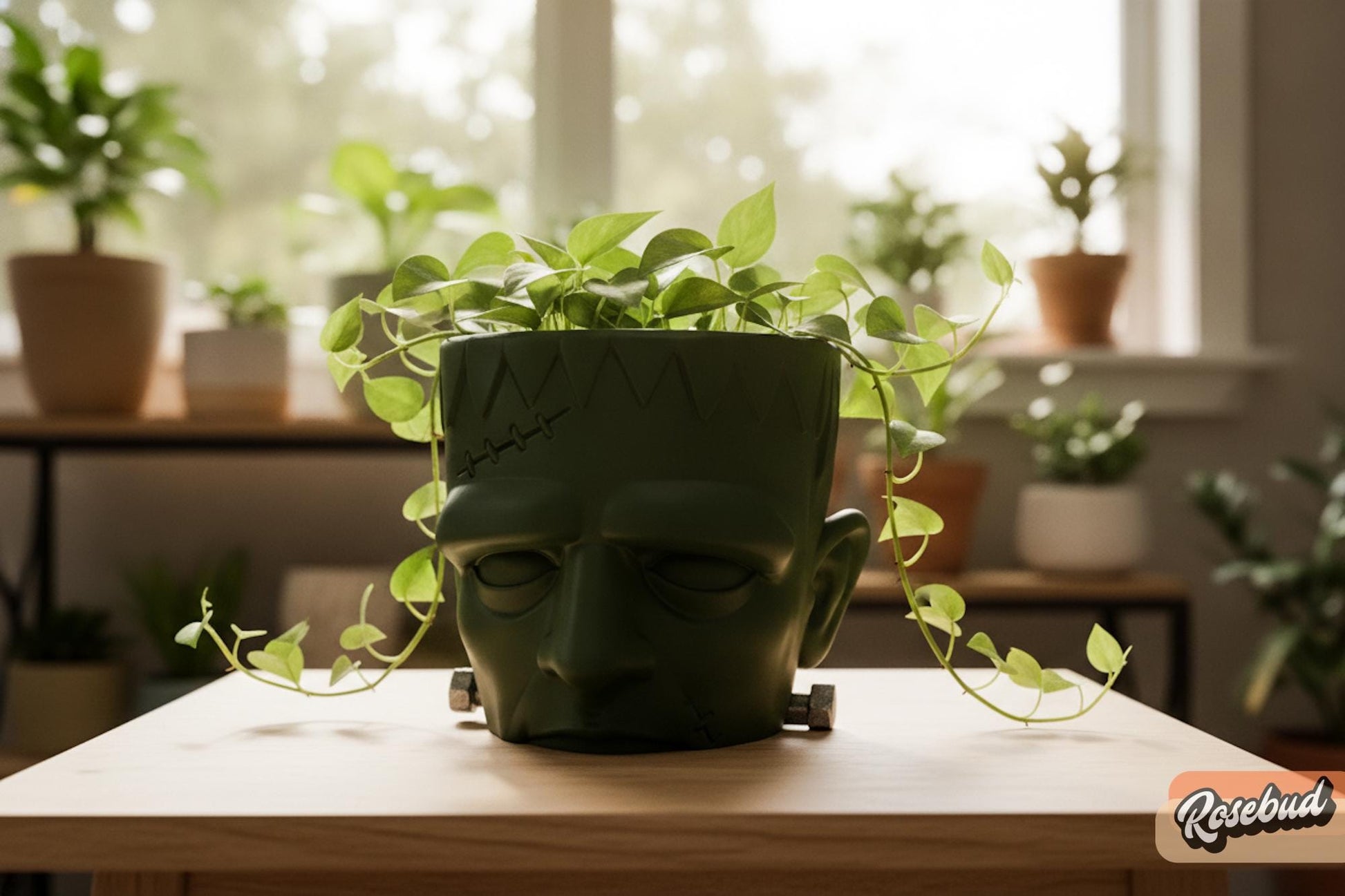 Halloween Planter, Frankenstein Plant Pot, Spooky Halloween Decor, Monster Planter, Gothic Home Decor, Horror Decor, Plant Lover Gift