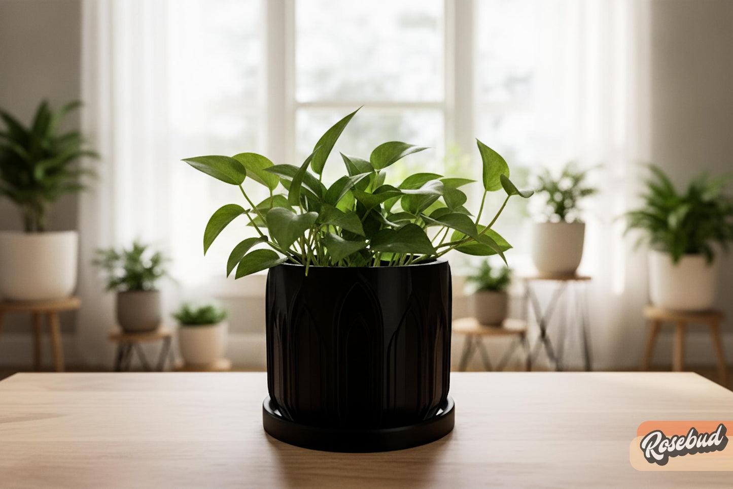 Castle Planter with Drainage Tray, Gothic Planter, Architectural Plant Pot, 3D Printed Planter, Indoor Planter, Unique Home Decor