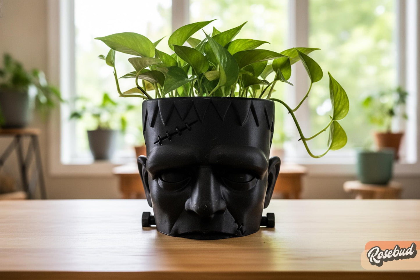 Halloween Planter, Frankenstein Plant Pot, Spooky Halloween Decor, Monster Planter, Gothic Home Decor, Horror Decor, Plant Lover Gift
