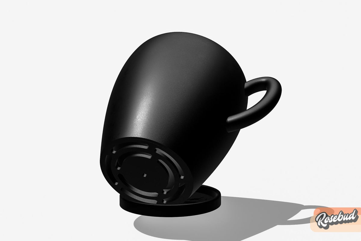 Coffee Cup Planter with Drainage & Drip Tray, 3D Printed Plant Pot, Succulent Planter, Indoor Planter, 4 6 8 Inch Pot, 22 Colors