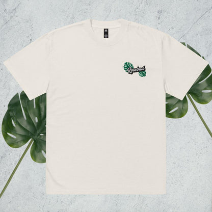 Oversized Rosebud Monstera Tee