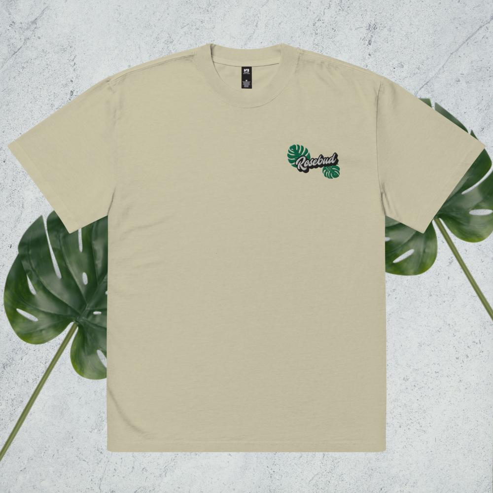 Oversized Rosebud Monstera Tee