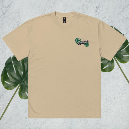 Oversized Rosebud Monstera Tee