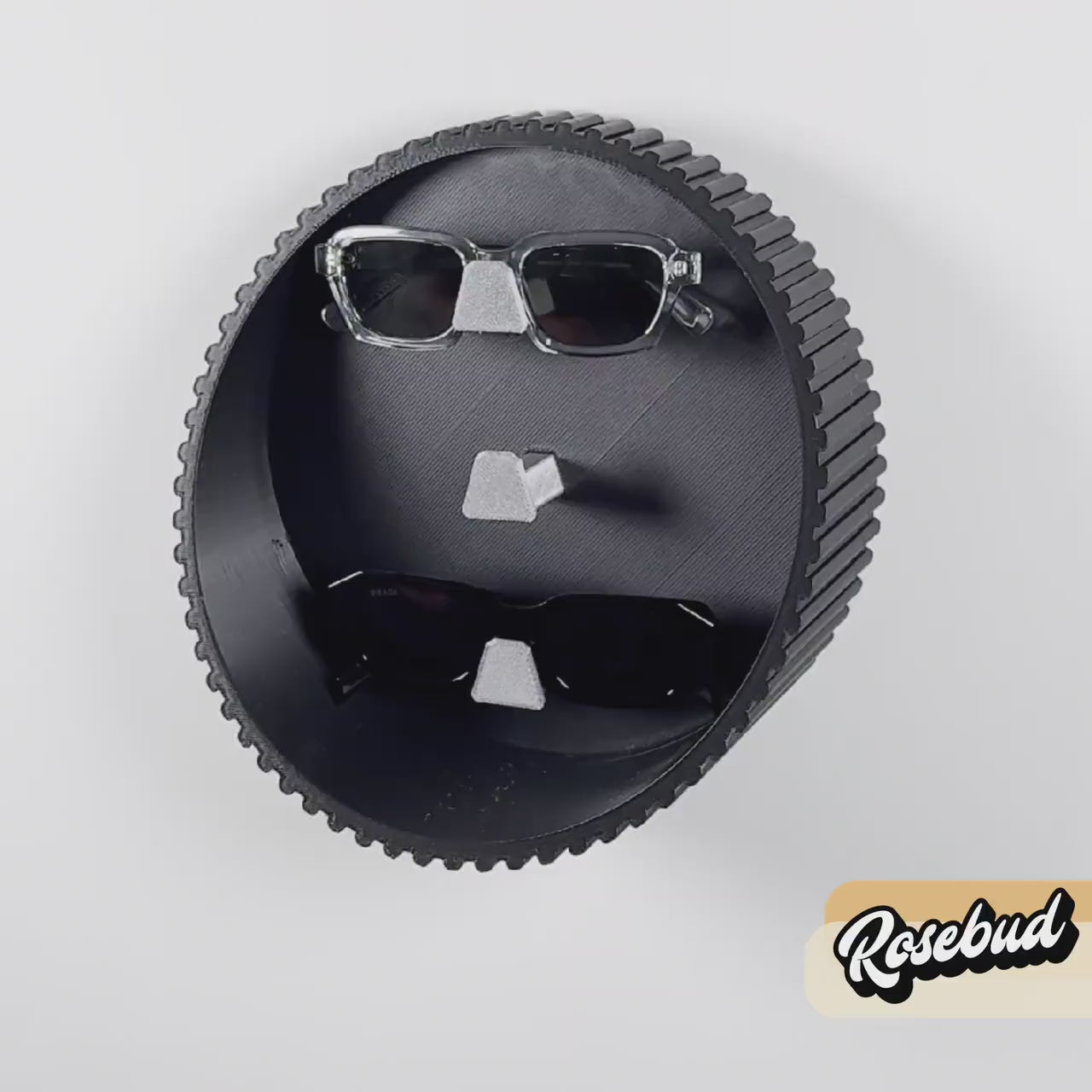 Sunglasses Floating Shelves for Wall, Mid-Century Modern Room Decor, Unique 3D Printed Eyeglasses Display Case, Maximalist Hosting Decor
