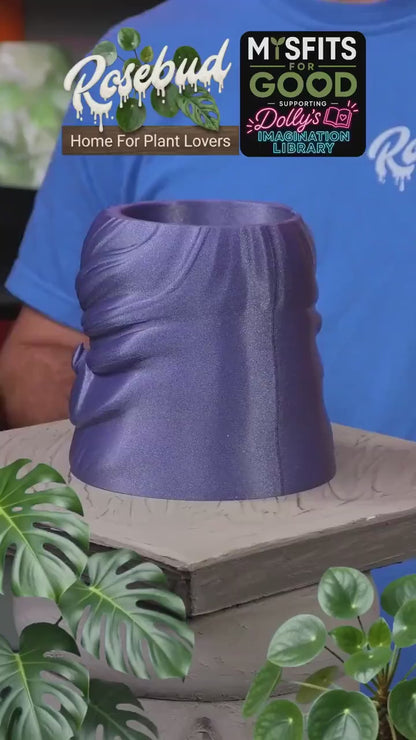 Dolly Parton Wig Planter, Big Hair Plant Pot, 3D Printed Face Planter, Funky Indoor Planter, Southern Glam Decor, Unique Plant Lover Gift