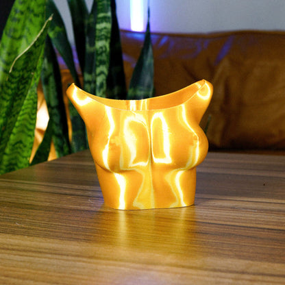 Boob Planter - Rosebud HomeGoods Gold Small With Drip Tray MODERN HOME GOOD