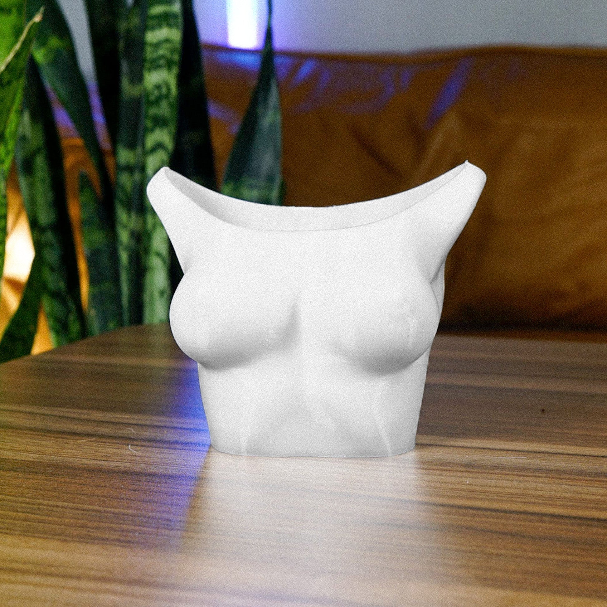 Boob Planter - Rosebud HomeGoods White Small With Drip Tray MODERN HOME GOOD