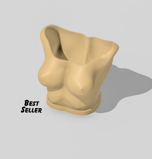 Boob Planter - Rosebud HomeGoods Beige Small No Drip Tray MODERN HOME GOOD