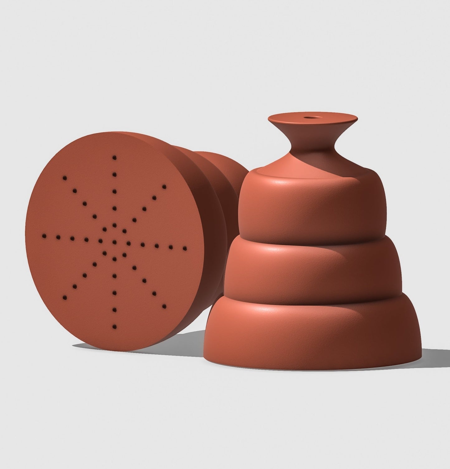 Bubble Water Bell Thumb Pot - Rosebud HomeGoods NO Drip Tray Terracotta MODERN HOME GOOD