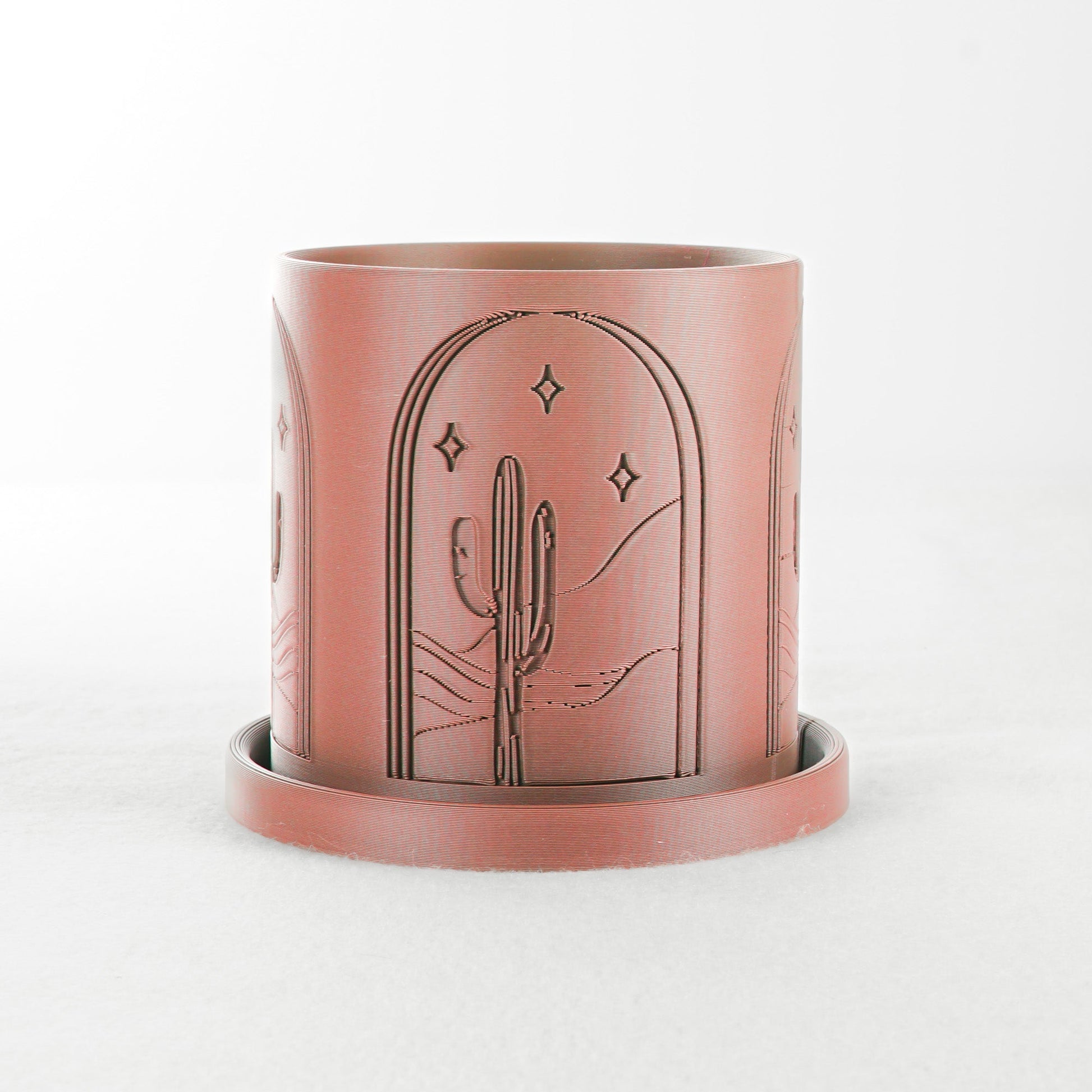 Cactus Planter - Rosebud HomeGoods Copper 4 Inch With Drip Tray MODERN HOME GOOD