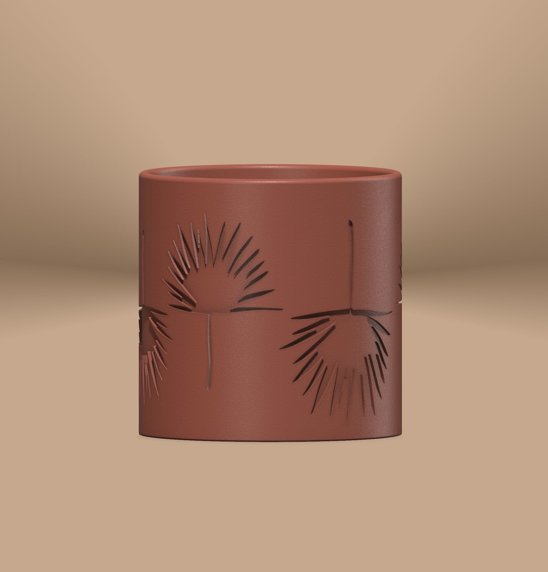 Fan Palm Pot - Rosebud HomeGoods Terracotta 4 With Drip Tray MODERN HOME GOOD