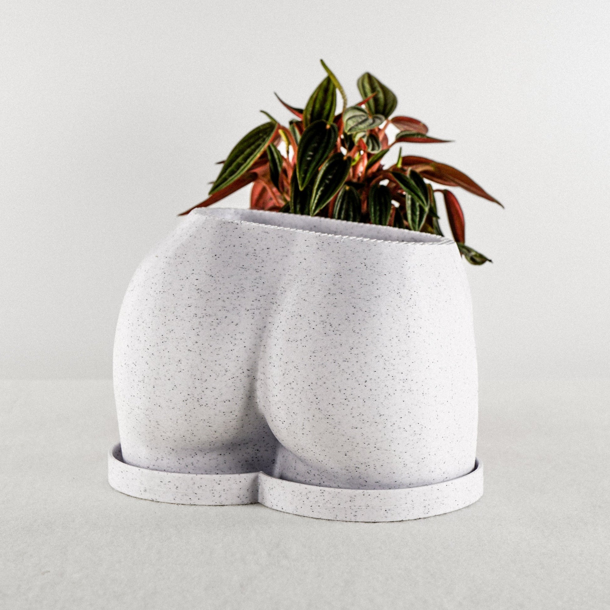 Feminine Butt Planter - Rosebud HomeGoods Marble With Drip Tray MODERN HOME GOOD