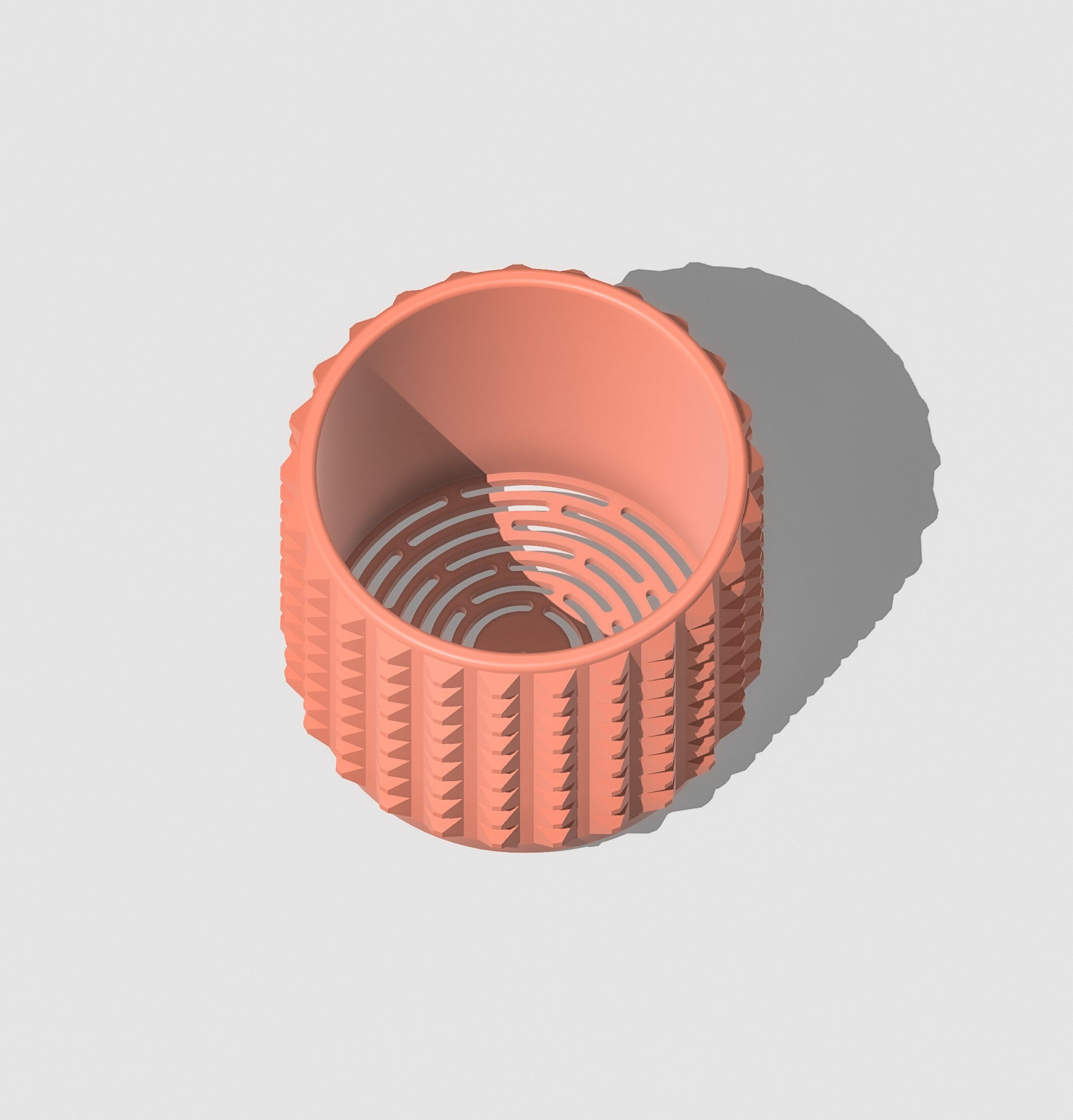 Modern Plant Pot Unique with Drainage and Saucer, 3D Printed Planter with Unique Modern Design, Lightweight