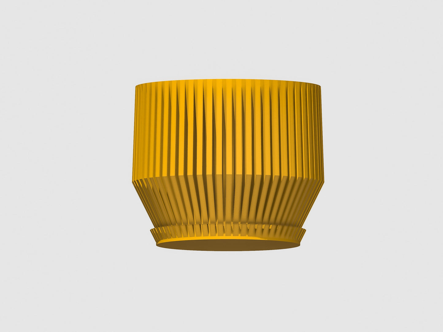 Unique Plant Pot with Drainage, 3D Printed Planter Pot Unique Modern Ribbed Design, Lightweight Skyline