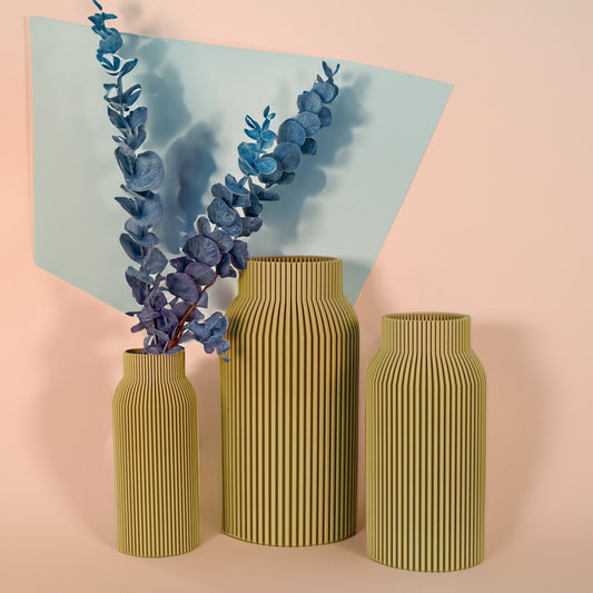 Large Vase, 3D Printed Dry Vase, Gifts for Home, Minimal Modern Centerpiece Design, Spring Refresh Decor, Unique Floral Vase Helios