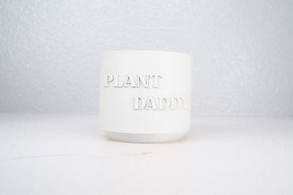 Plant Daddy Planter - Rosebud HomeGoods 4 Inch White With Drip Tray MODERN HOME GOOD