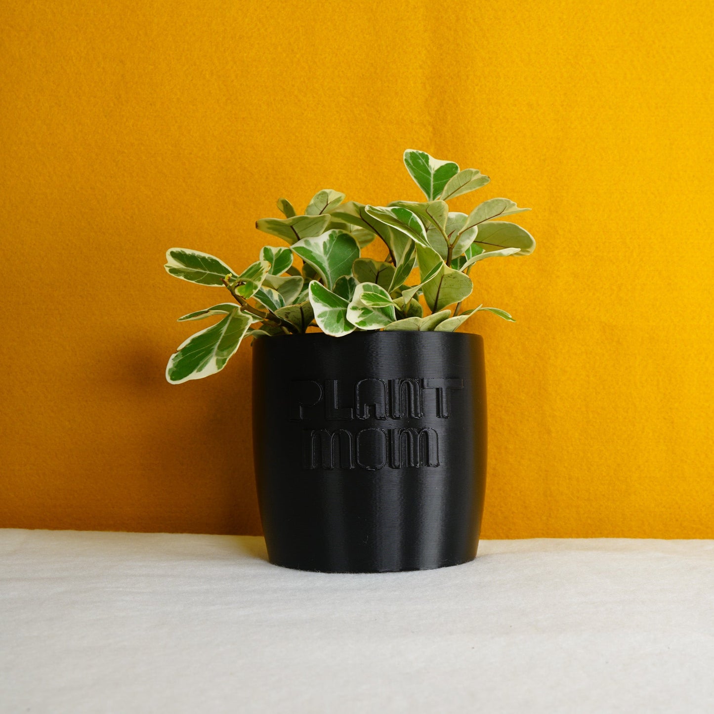 Plant Mom Planter - Rosebud HomeGoods 4 Inch Black Without Drip Tray MODERN HOME GOOD