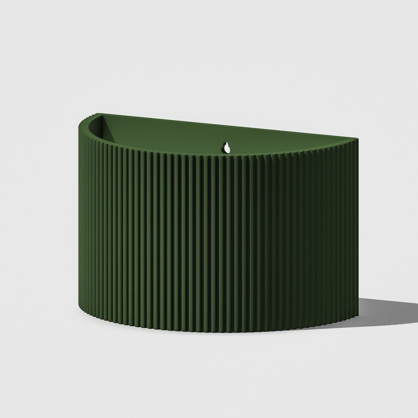 Ribbed Wall Planter - Rosebud HomeGoods Reg Green With Drainage MODERN HOME GOOD