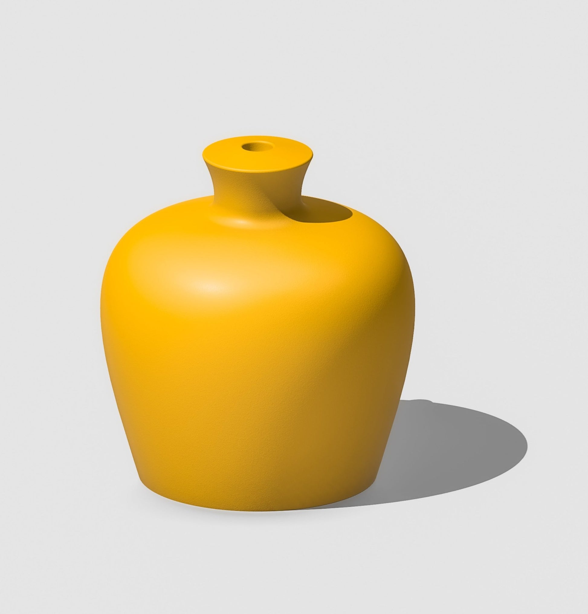 Simple Water Bell Thumb Pot - Rosebud HomeGoods NO Drip Tray Mustard MODERN HOME GOOD