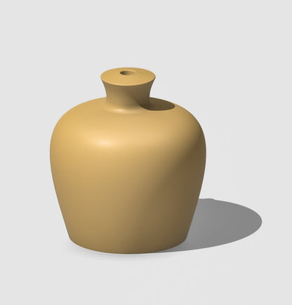 Simple Water Bell Thumb Pot - Rosebud HomeGoods NO Drip Tray Beige MODERN HOME GOOD