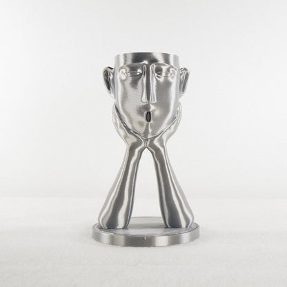 Stonehenge Air Head Planter - Rosebud HomeGoods Silver Without Air Plant MODERN HOME GOOD