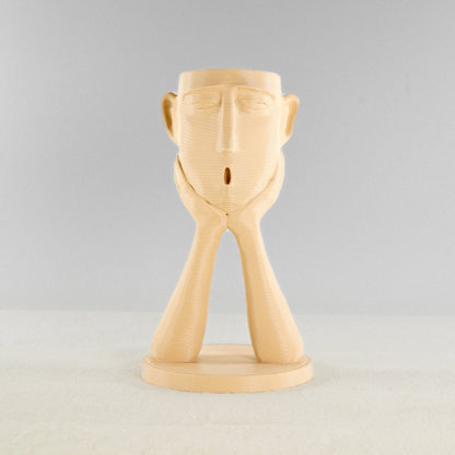 Stonehenge Air Head Planter - Rosebud HomeGoods Beige Without Air Plant MODERN HOME GOOD
