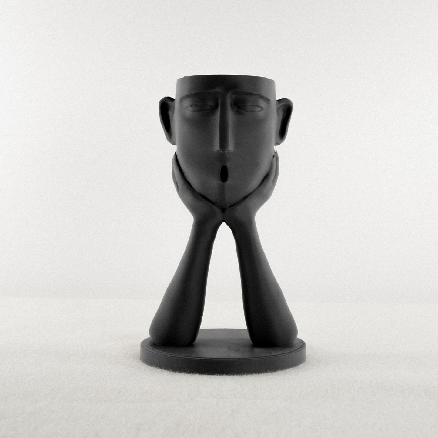 Stonehenge Air Head Planter - Rosebud HomeGoods Black Without Air Plant MODERN HOME GOOD